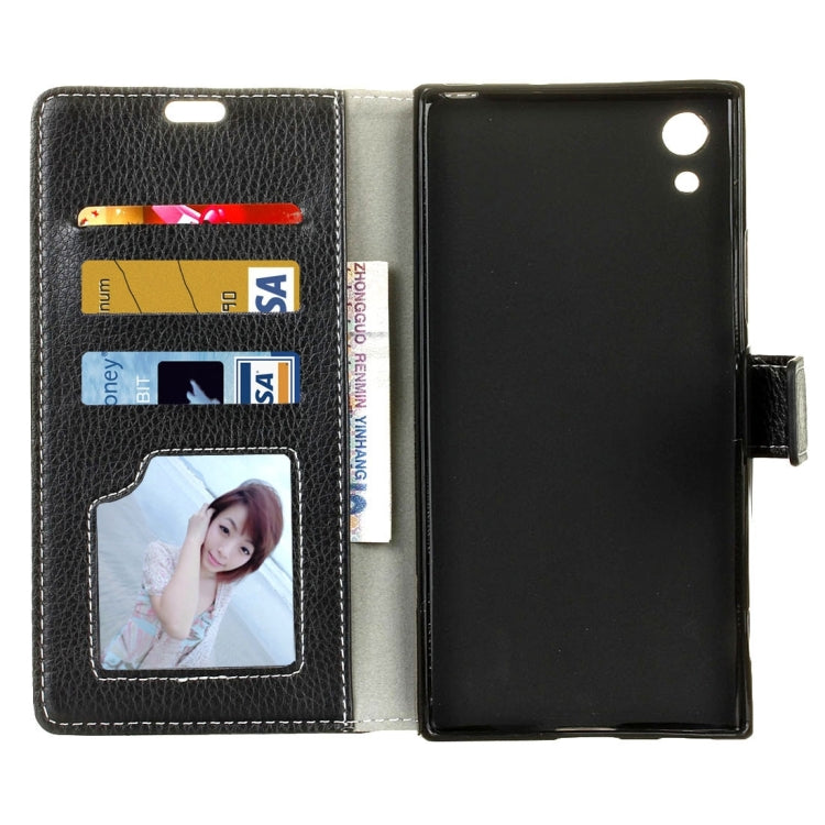 For Sony Xperia XA1 Ultra Litchi Texture Horizontal Flip Leather Case with Holder & Card Slots & Wallet & Photo Frame