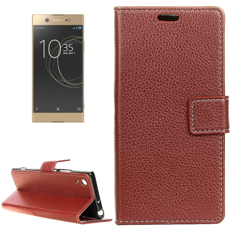 For Sony Xperia XA1 Ultra Litchi Texture Horizontal Flip Leather Case with Holder & Card Slots & Wallet & Photo Frame