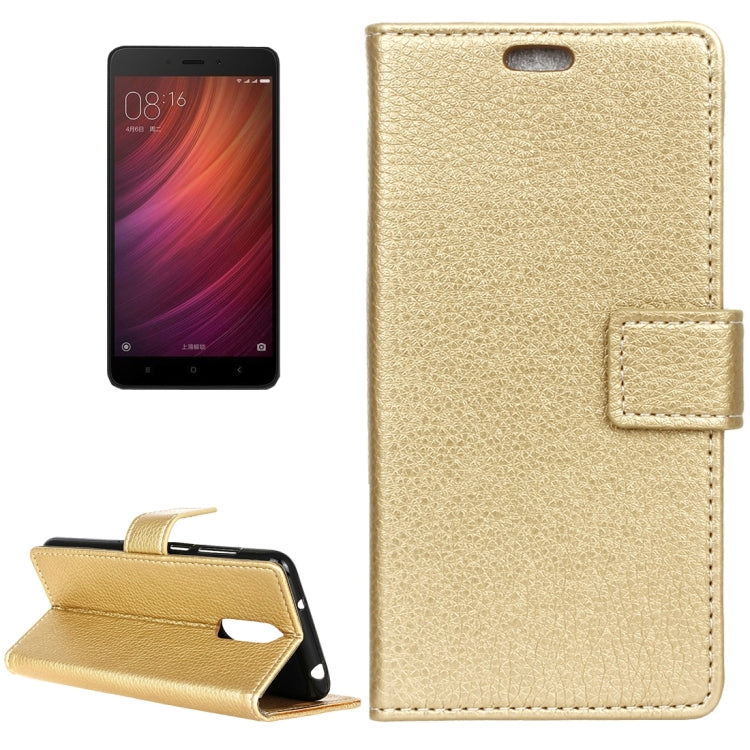 For Xiaomi  Redmi Note 4X Litchi Texture Horizontal Flip Leather Case with Holder & Card Slots & Wallet & Photo Frame