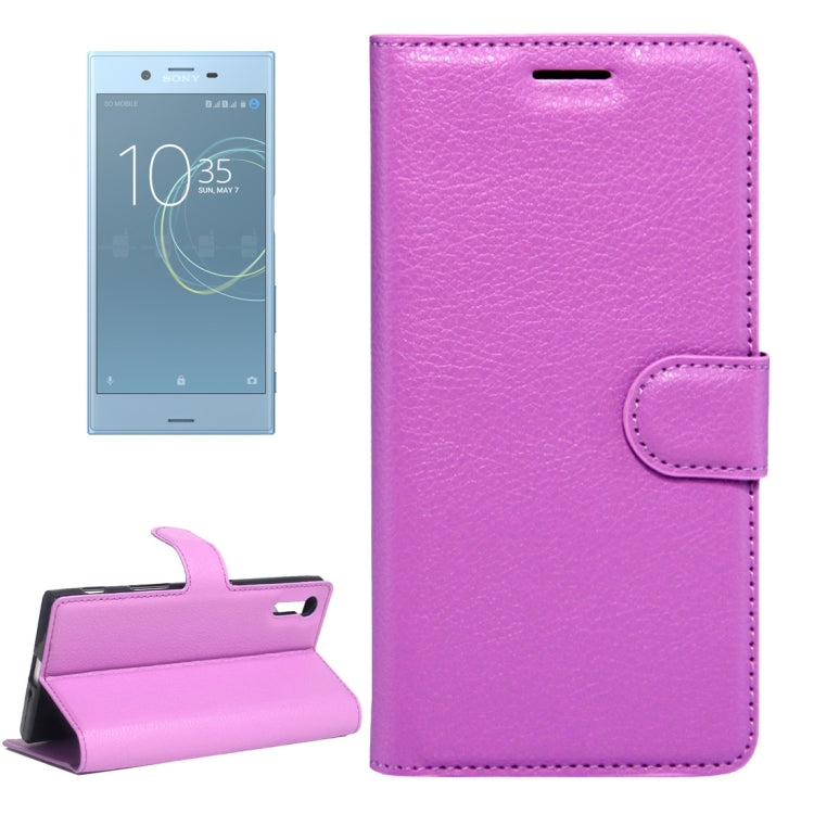 For Sony Xperia XZs & XZ Litchi Texture Horizontal Flip Leather Case with Magnetic Buckle & Holder & Card Slots & Wallet