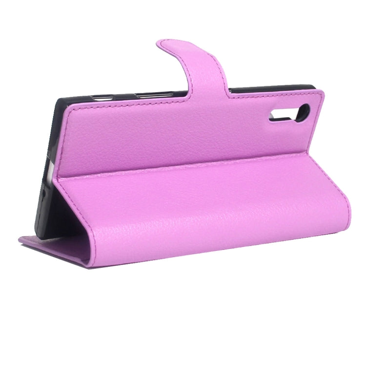 For Sony Xperia XZs & XZ Litchi Texture Horizontal Flip Leather Case with Magnetic Buckle & Holder & Card Slots & Wallet