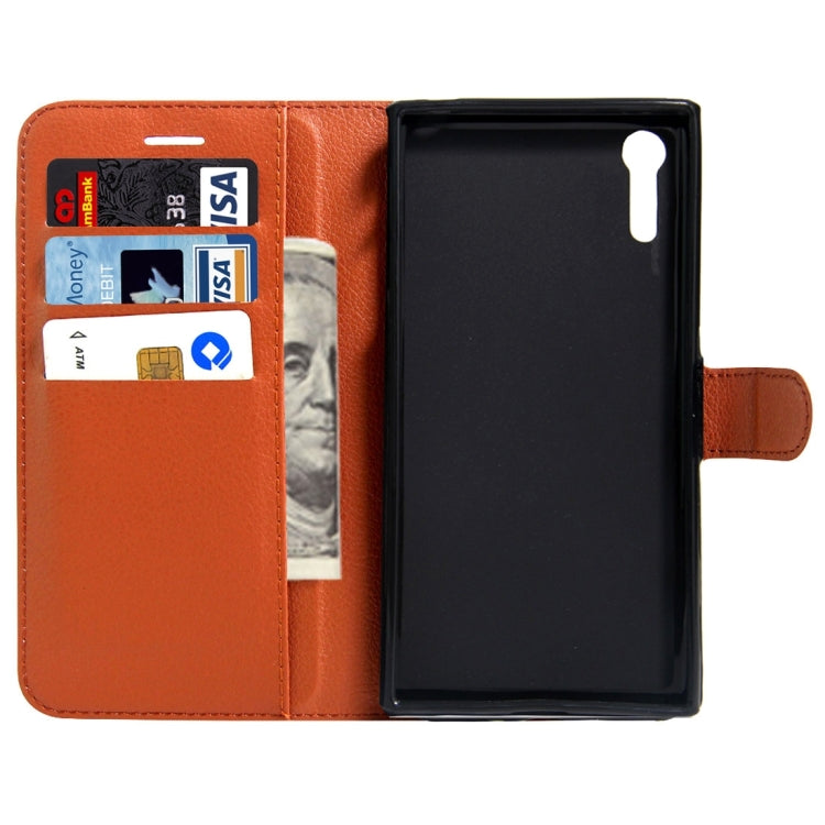 For Sony Xperia XZs & XZ Litchi Texture Horizontal Flip Leather Case with Magnetic Buckle & Holder & Card Slots & Wallet