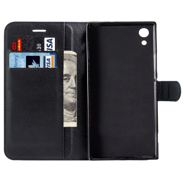 For Sony Xperia XA1 Litchi Texture Horizontal Flip Leather Case with Magnetic Buckle & Holder & Card Slots & Wallet