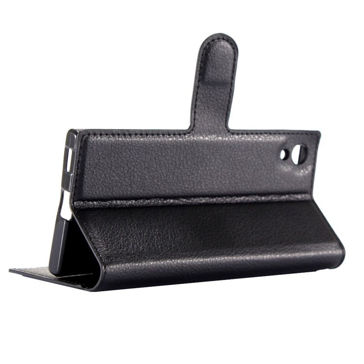 For Sony Xperia XA1 Litchi Texture Horizontal Flip Leather Case with Magnetic Buckle & Holder & Card Slots & Wallet