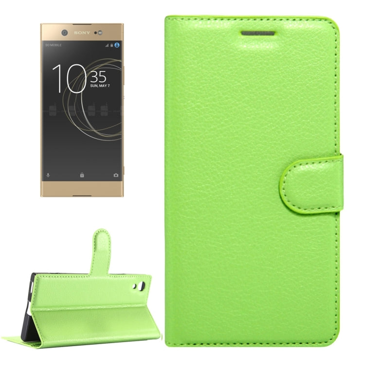 For Sony Xperia XA1 Litchi Texture Horizontal Flip Leather Case with Magnetic Buckle & Holder & Card Slots & Wallet