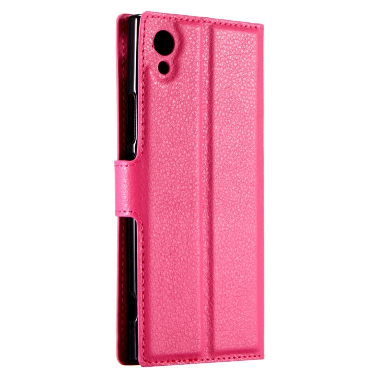 For Sony Xperia XA1 Litchi Texture Horizontal Flip Leather Case with Magnetic Buckle & Holder & Card Slots & Wallet