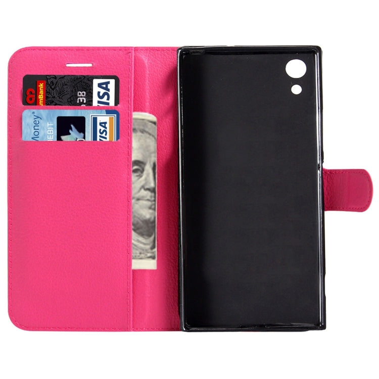 For Sony Xperia XA1 Litchi Texture Horizontal Flip Leather Case with Magnetic Buckle & Holder & Card Slots & Wallet
