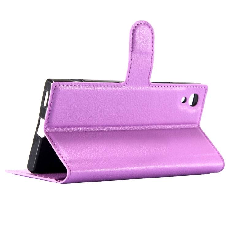 For Sony Xperia XA1 Litchi Texture Horizontal Flip Leather Case with Magnetic Buckle & Holder & Card Slots & Wallet