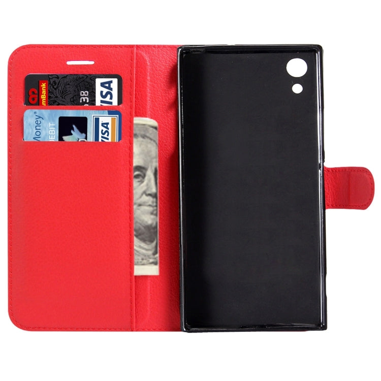 For Sony Xperia XA1 Litchi Texture Horizontal Flip Leather Case with Magnetic Buckle & Holder & Card Slots & Wallet