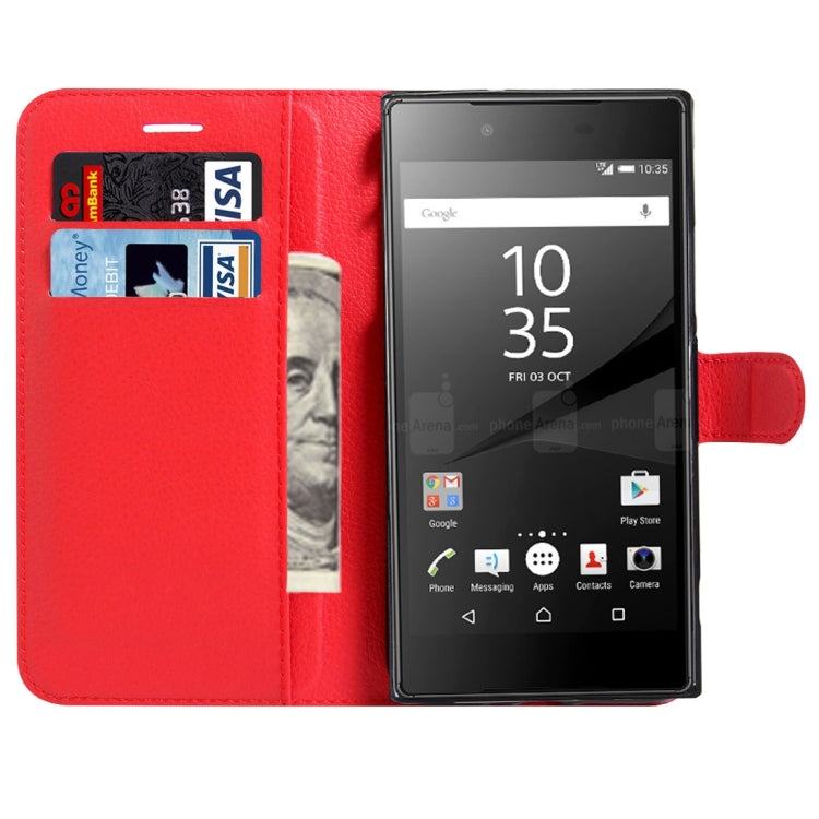 For Sony Xperia XA1 Litchi Texture Horizontal Flip Leather Case with Magnetic Buckle & Holder & Card Slots & Wallet