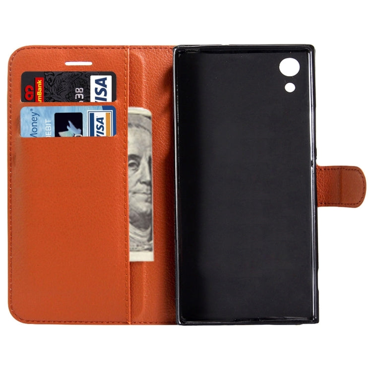 For Sony Xperia XA1 Litchi Texture Horizontal Flip Leather Case with Magnetic Buckle & Holder & Card Slots & Wallet