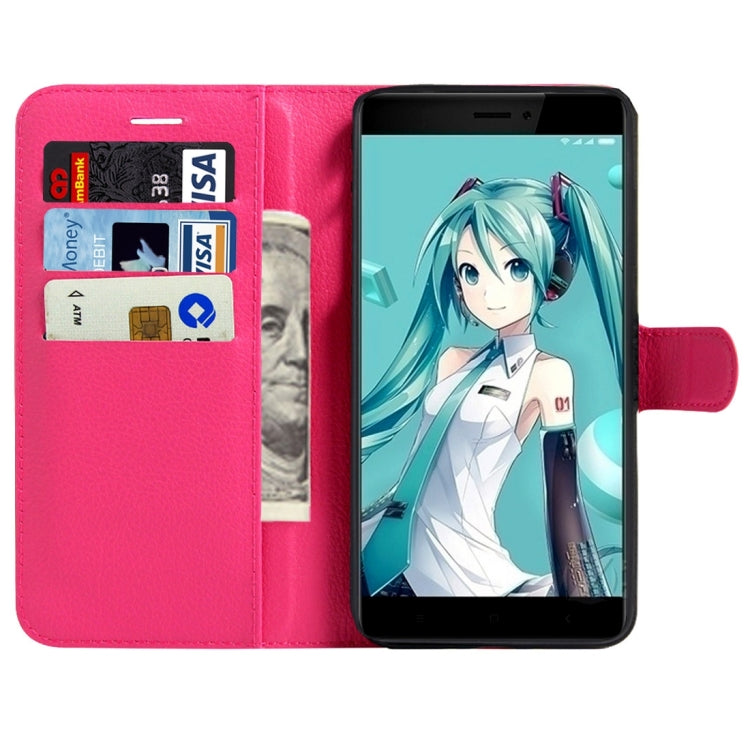 For Xiaomi  Redmi Note 4X Litchi Texture Horizontal Flip Leather Case with Magnetic Buckle & Holder & Card Slots & Wallet