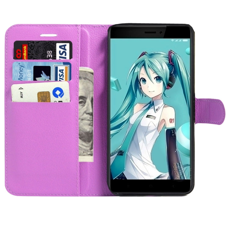 For Xiaomi  Redmi Note 4X Litchi Texture Horizontal Flip Leather Case with Magnetic Buckle & Holder & Card Slots & Wallet
