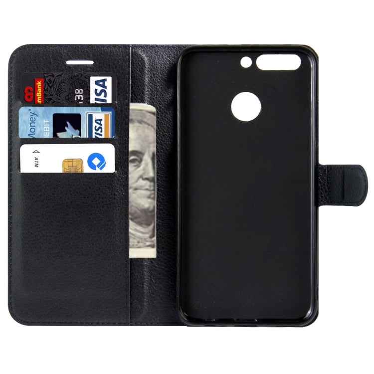 For Huawei  Honor V9 / V8 Pro  Litchi Texture Horizontal Flip Leather Case with Magnetic Buckle & Holder & Card Slots & Wallet