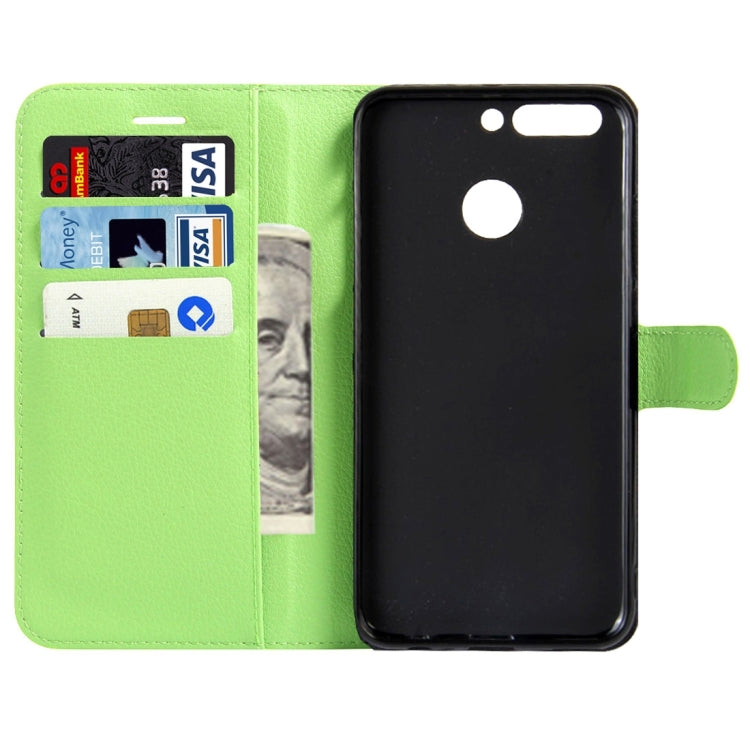 For Huawei  Honor V9 / V8 Pro  Litchi Texture Horizontal Flip Leather Case with Magnetic Buckle & Holder & Card Slots & Wallet