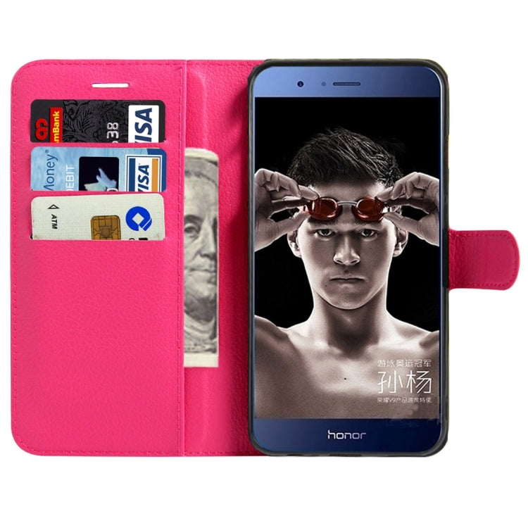 For Huawei  Honor V9 / V8 Pro  Litchi Texture Horizontal Flip Leather Case with Magnetic Buckle & Holder & Card Slots & Wallet