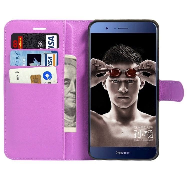 For Huawei  Honor V9 / V8 Pro  Litchi Texture Horizontal Flip Leather Case with Magnetic Buckle & Holder & Card Slots & Wallet