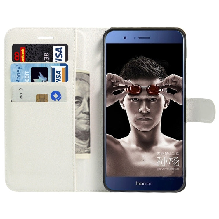 For Huawei  Honor V9 / V8 Pro  Litchi Texture Horizontal Flip Leather Case with Magnetic Buckle & Holder & Card Slots & Wallet