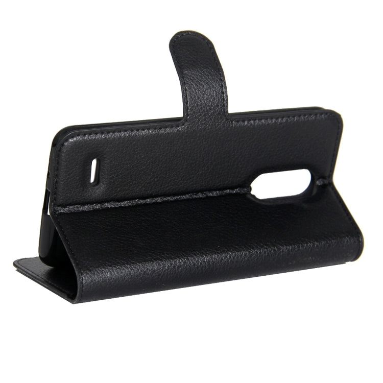 For LG K4 (2017) EU Version Litchi Texture Horizontal Flip Leather Case with Magnetic Buckle & Holder & Card Slots & Wallet