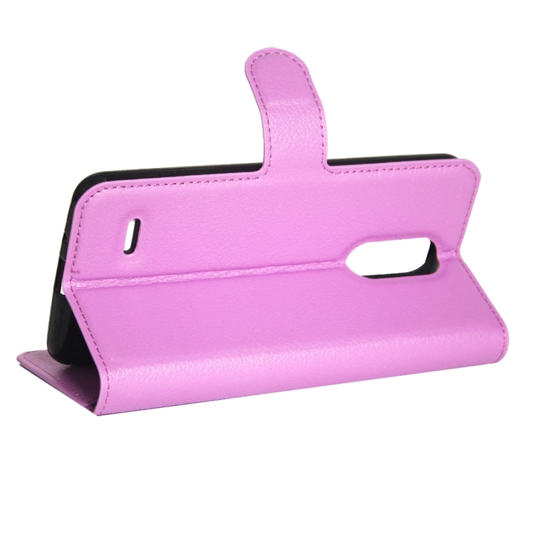 For LG K4 (2017) EU Version Litchi Texture Horizontal Flip Leather Case with Magnetic Buckle & Holder & Card Slots & Wallet