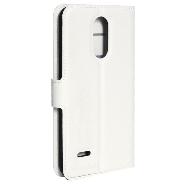 For LG K4 (2017) EU Version Litchi Texture Horizontal Flip Leather Case with Magnetic Buckle & Holder & Card Slots & Wallet