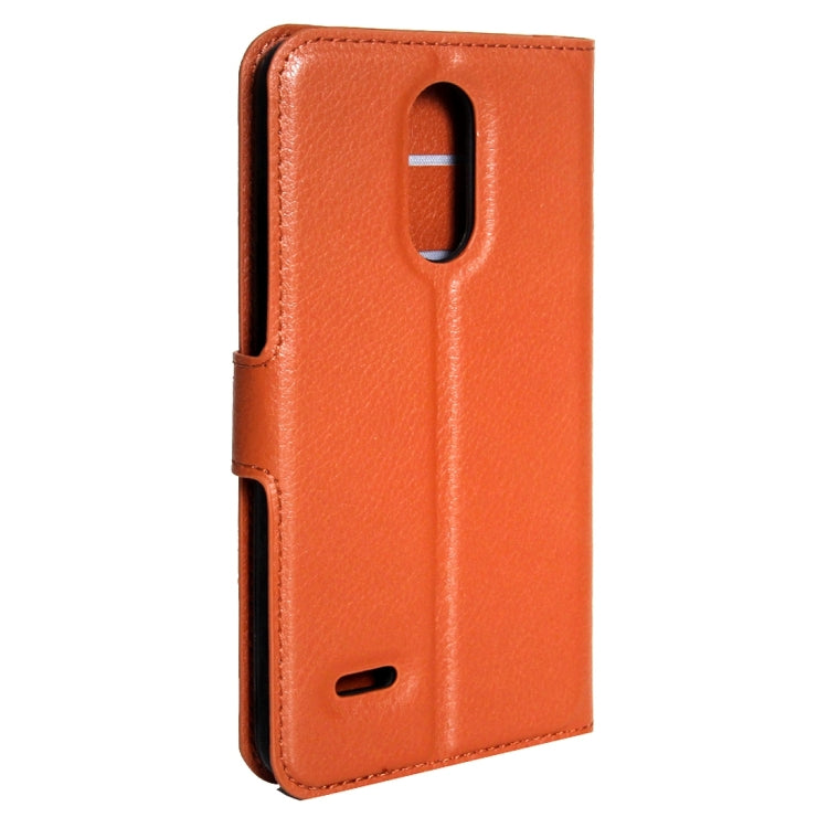 For LG K4 (2017) EU Version Litchi Texture Horizontal Flip Leather Case with Magnetic Buckle & Holder & Card Slots & Wallet