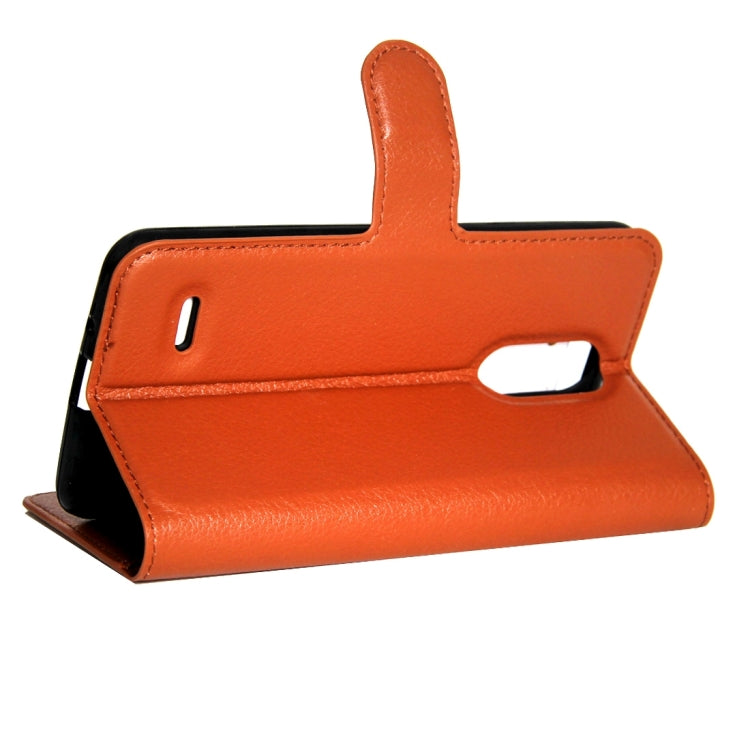 For LG K4 (2017) EU Version Litchi Texture Horizontal Flip Leather Case with Magnetic Buckle & Holder & Card Slots & Wallet