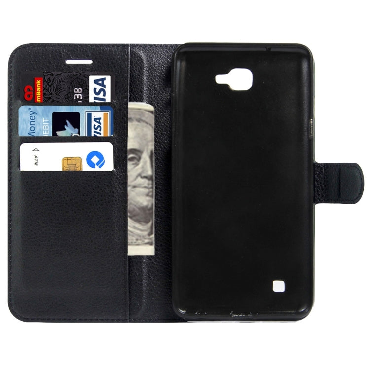 For LG X Max & X5 Litchi Texture Horizontal Flip Leather Case with Magnetic Buckle & Holder & Card Slots & Wallet