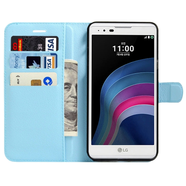 For LG X Max & X5 Litchi Texture Horizontal Flip Leather Case with Magnetic Buckle & Holder & Card Slots & Wallet
