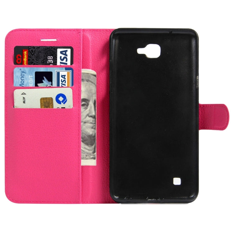 For LG X Max & X5 Litchi Texture Horizontal Flip Leather Case with Magnetic Buckle & Holder & Card Slots & Wallet