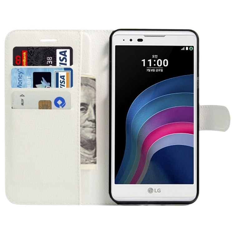For LG X Max & X5 Litchi Texture Horizontal Flip Leather Case with Magnetic Buckle & Holder & Card Slots & Wallet