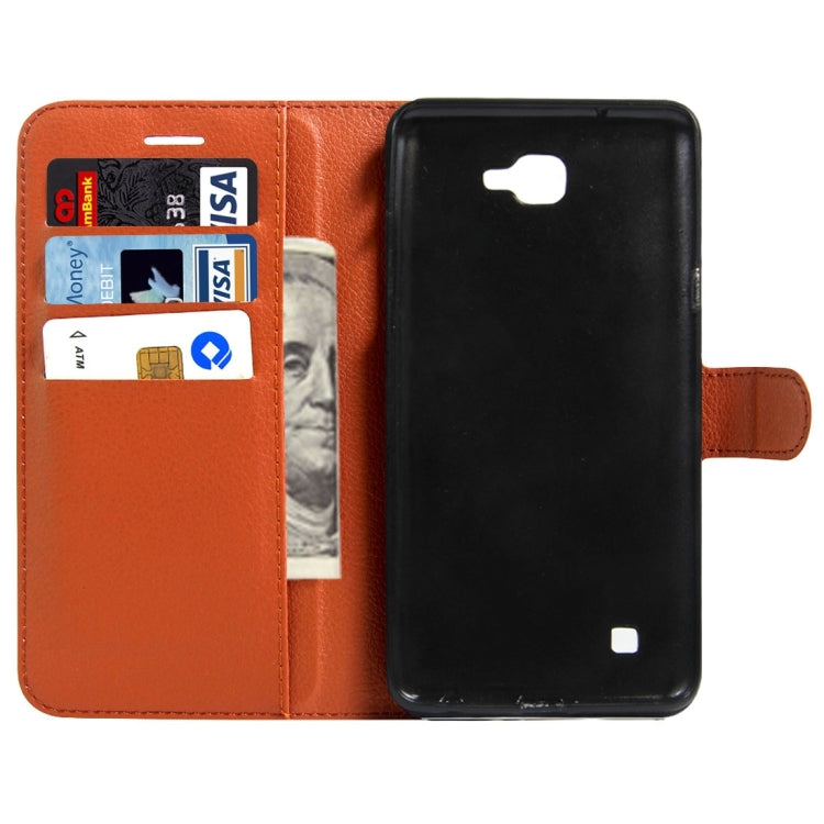 For LG X Max & X5 Litchi Texture Horizontal Flip Leather Case with Magnetic Buckle & Holder & Card Slots & Wallet