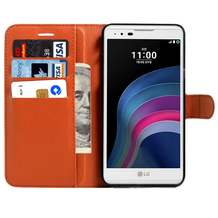 For LG X Max & X5 Litchi Texture Horizontal Flip Leather Case with Magnetic Buckle & Holder & Card Slots & Wallet