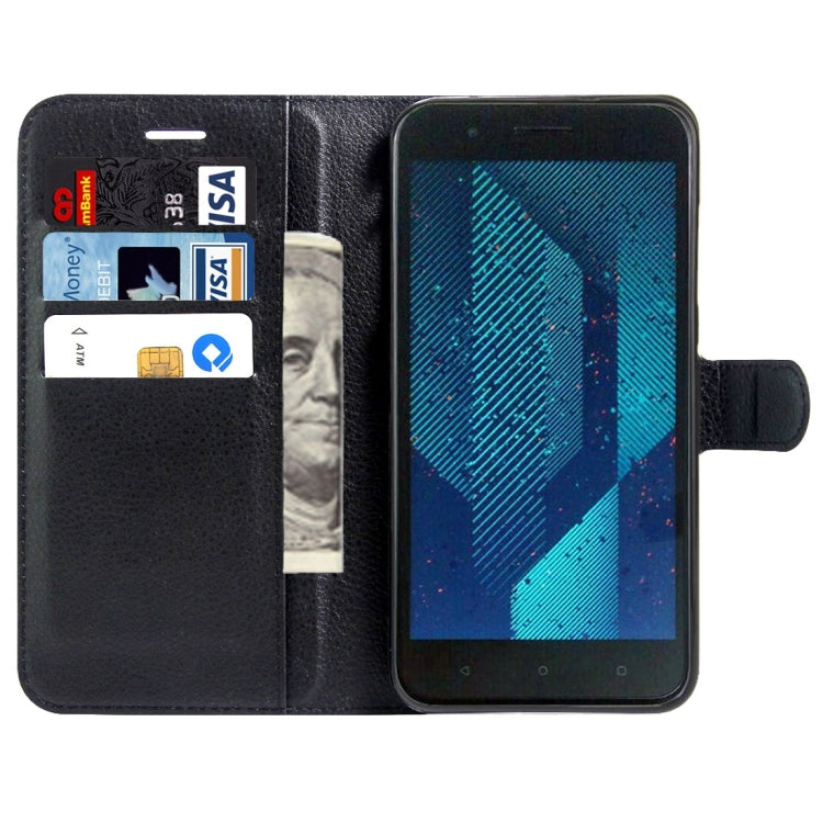 For HTC One X10 Litchi Texture Horizontal Flip Leather Case with Magnetic Buckle & Holder & Card Slots & Wallet