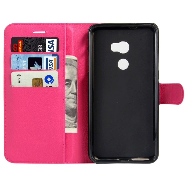For HTC One X10 Litchi Texture Horizontal Flip Leather Case with Magnetic Buckle & Holder & Card Slots & Wallet