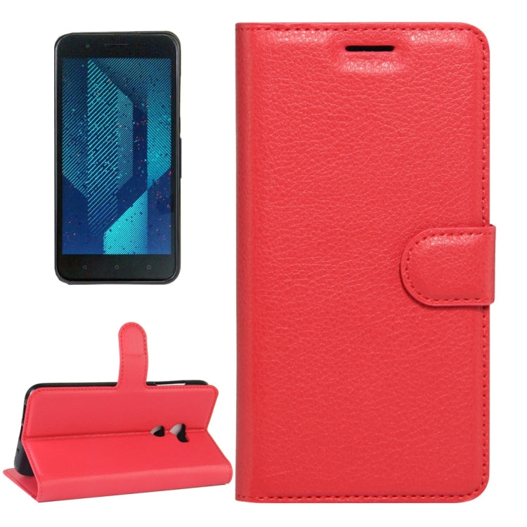 For HTC One X10 Litchi Texture Horizontal Flip Leather Case with Magnetic Buckle & Holder & Card Slots & Wallet