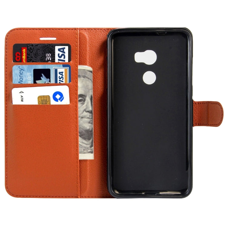 For HTC One X10 Litchi Texture Horizontal Flip Leather Case with Magnetic Buckle & Holder & Card Slots & Wallet
