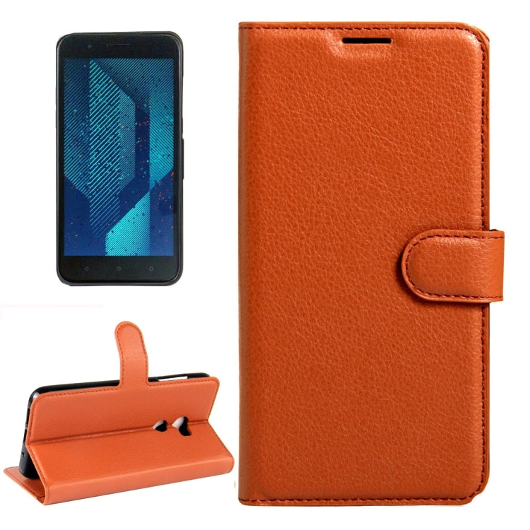 For HTC One X10 Litchi Texture Horizontal Flip Leather Case with Magnetic Buckle & Holder & Card Slots & Wallet
