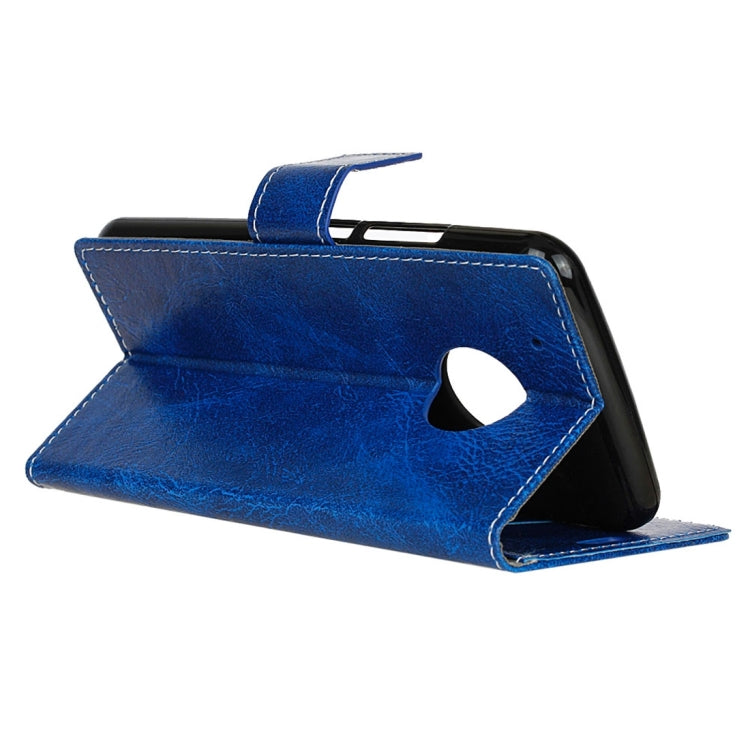 For Motorola Moto E4 (US Version ) Retro Crazy Horse Texture Horizontal Flip Leather Case with Holder & Card Slots & Wallet & Photo Frame