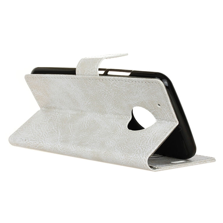 For Motorola Moto E4 (US Version ) Retro Crazy Horse Texture Horizontal Flip Leather Case with Holder & Card Slots & Wallet & Photo Frame