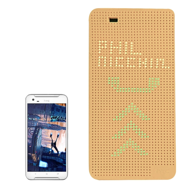 For HTC One X9 Smart Horizontal Flip Dot View Case with Sleep and Wake-up Function