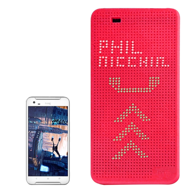 For HTC One X9 Smart Horizontal Flip Dot View Case with Sleep and Wake-up Function