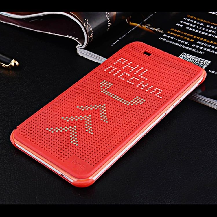 For HTC One X9 Smart Horizontal Flip Dot View Case with Sleep and Wake-up Function