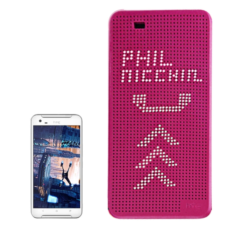 For HTC One X9 Smart Horizontal Flip Dot View Case with Sleep and Wake-up Function