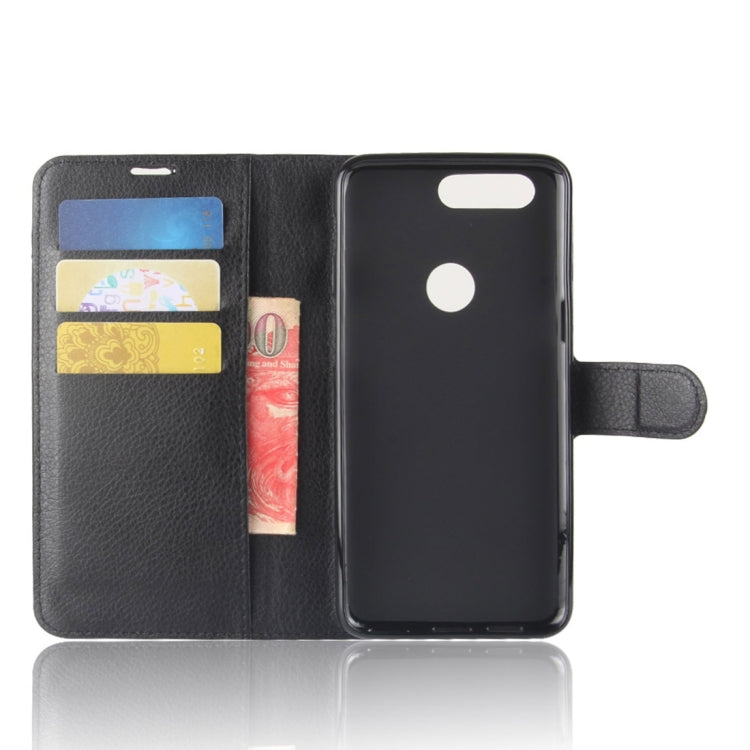 For OnePlus 5T Litchi Texture Horizontal Flip PU Leather Case with Holder & Card Slots & Wallet