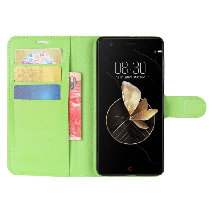 For ZTE  Nubia Z17 Litchi Texture Horizontal Flip Leather Case with Holder & Card Slots & Wallet