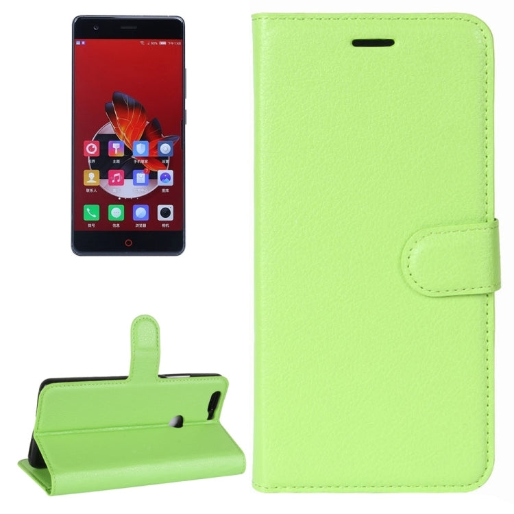 For ZTE  Nubia Z17 Litchi Texture Horizontal Flip Leather Case with Holder & Card Slots & Wallet