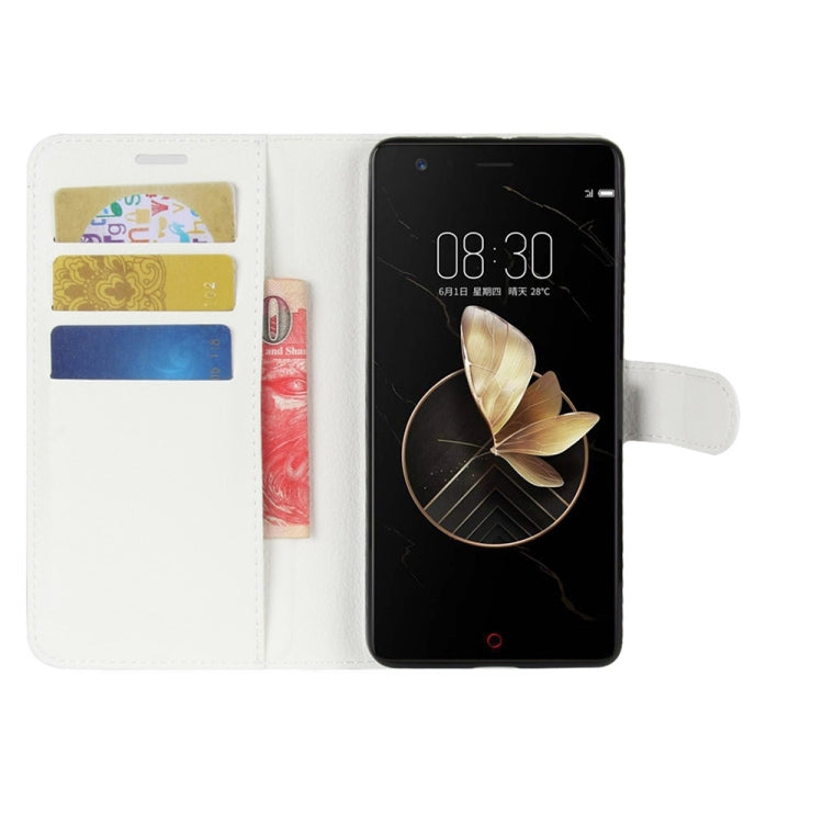 For ZTE  Nubia Z17 Litchi Texture Horizontal Flip Leather Case with Holder & Card Slots & Wallet