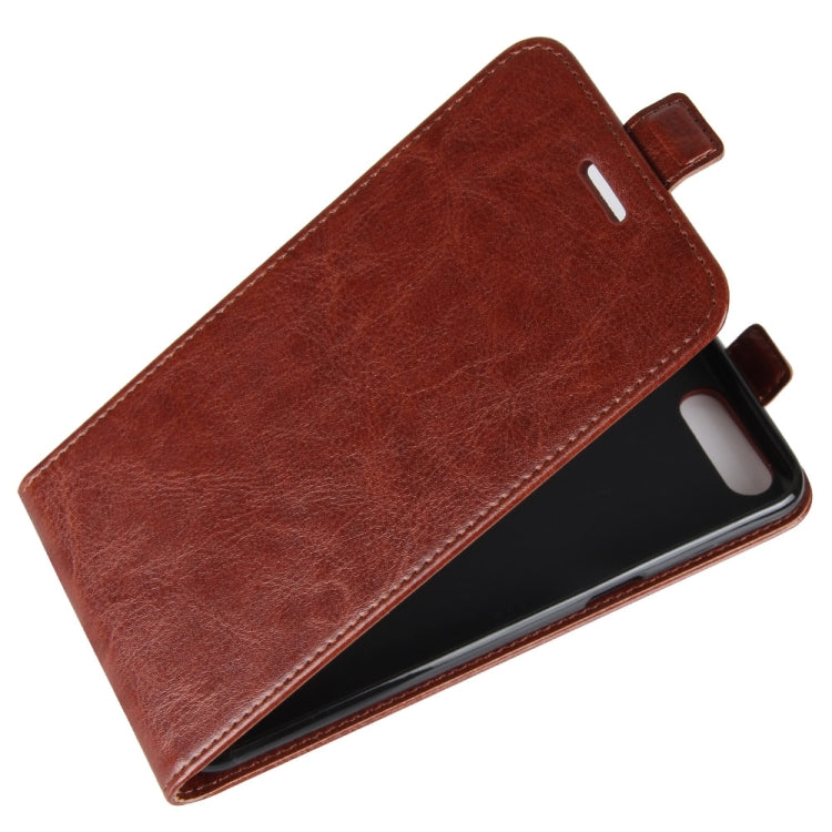 For OnePlus 5 Crazy Horse Texture Vertical Flip Leather Case with Card Slot & Photo Frame