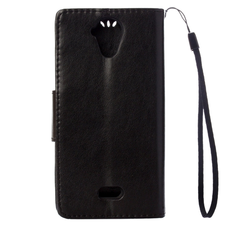 Pressed Flowers Horizontal Flip Leather Case for Wiko U Feel Lite, with Magnetic Buckle & Holder & Card Slots & Wallet